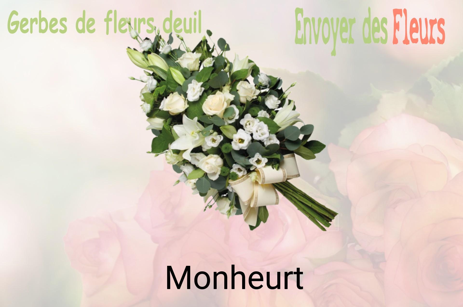 Gerbe de fleurs de deuil livrée à Monheurt